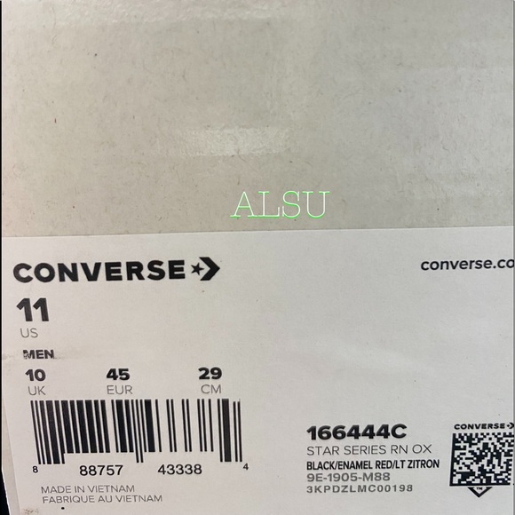 💖MEGA SALE💖Converse Men's Casual Sneakers Star Series Run Low Canvas 166444C - Picture 12 of 12